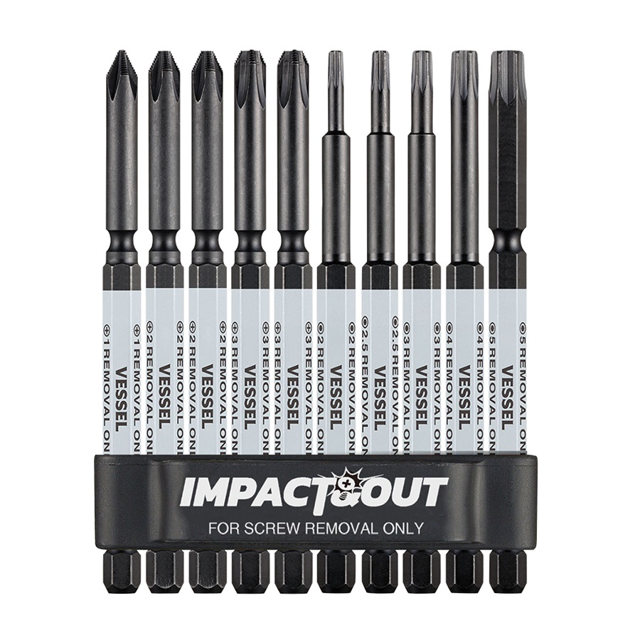 Vessel® Impact & Out™ Screw Removing Bit Assortment
